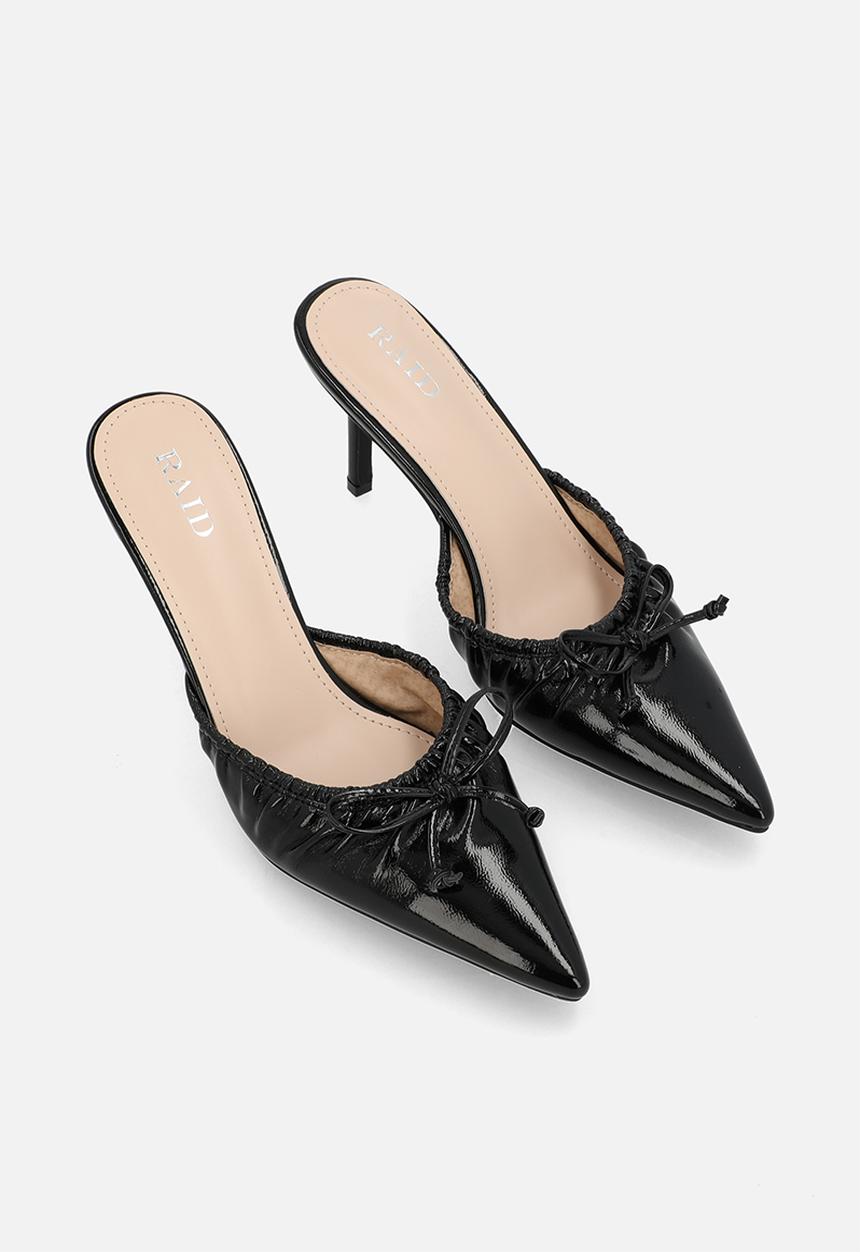 Raid London - Cyra closed toe stiletto heel mule - black 