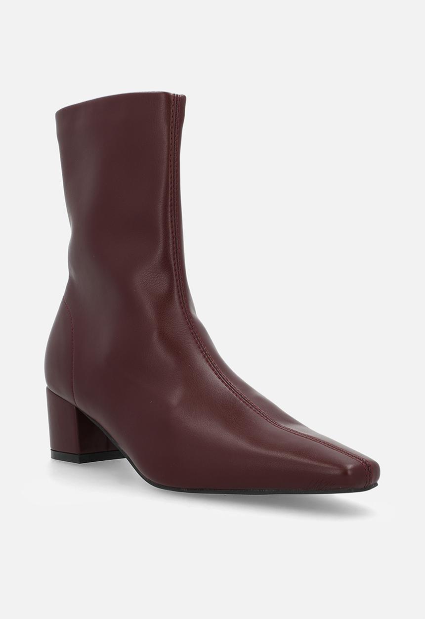 Raid London - Meadow sock boot - burgundy 