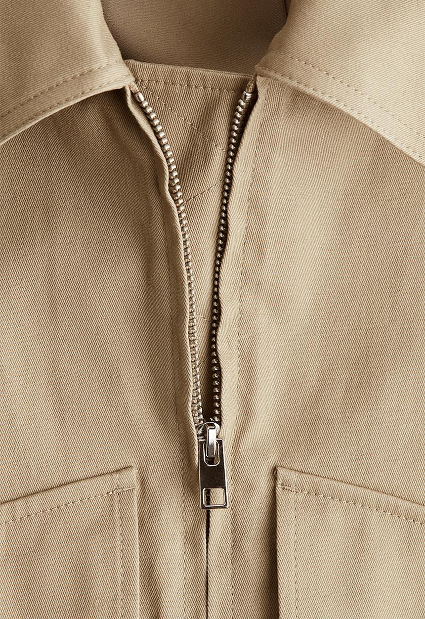 H&M - Cotton cargo jacket - beige