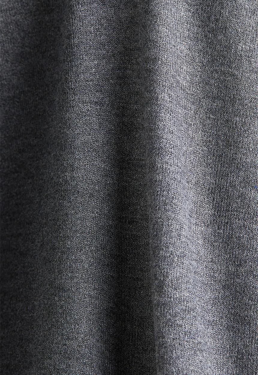 H&M - Long-sleeved polo shirt - dark grey marl