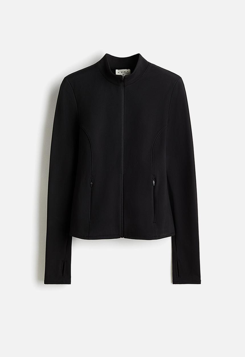 H&M - Sports fleece jacket with softmove™ - black
