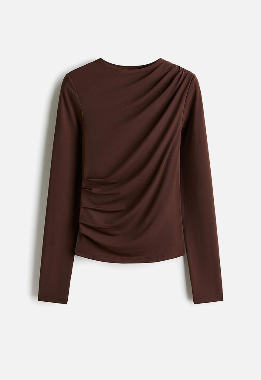 H&M - Draped top - brown