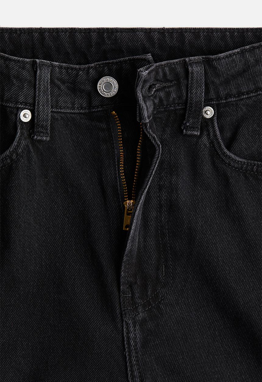 H&M - Wide high waist jeans - black
