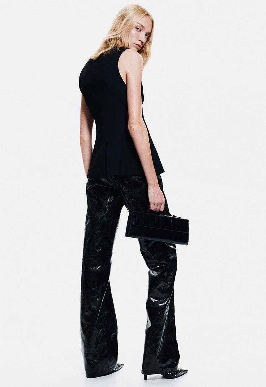 H&M - Long waistcoat - black