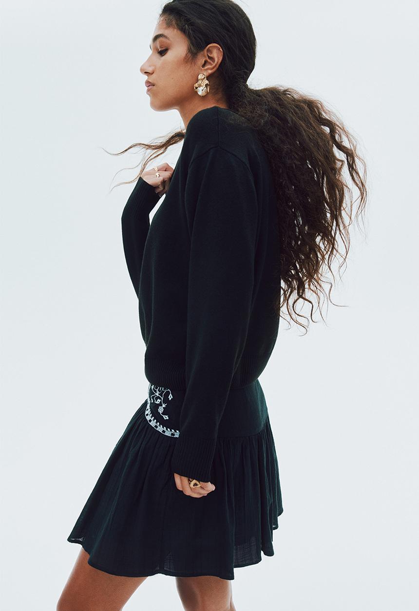 H&M - Off-the-shoulder jumper - black