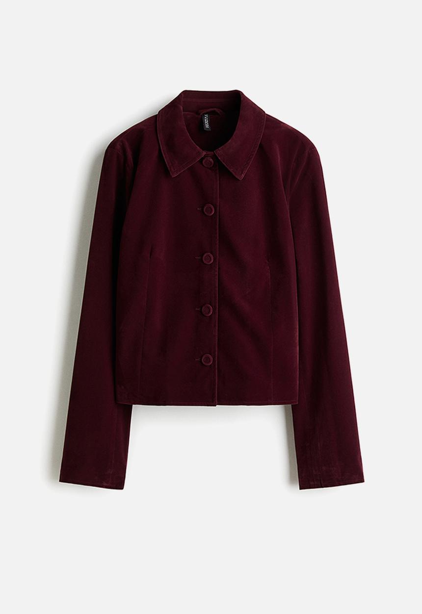 H&M - Jacket - burgundy