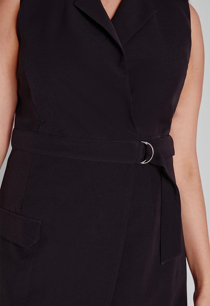 Missguided - Plus size wrap D-ring dress