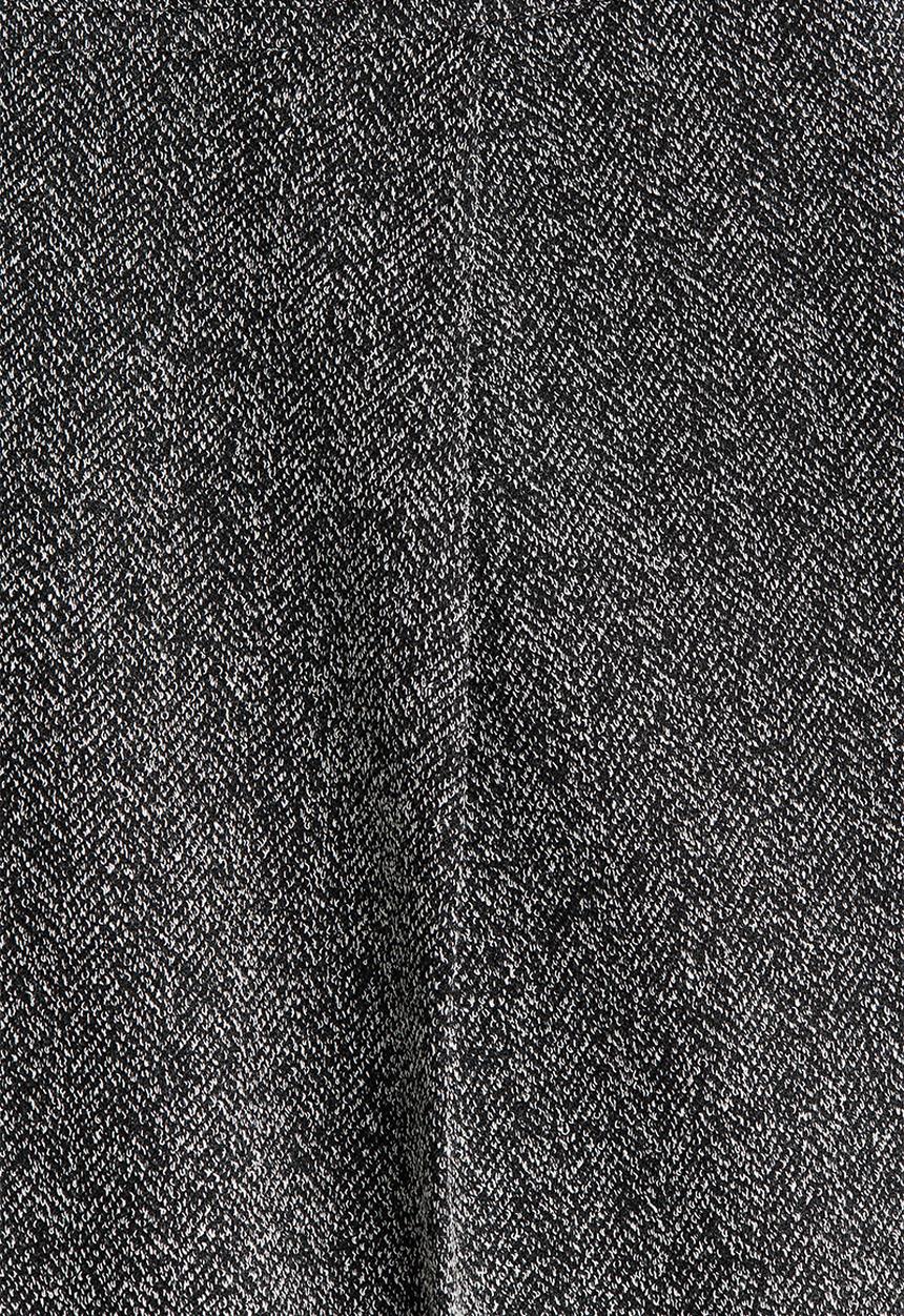H&M - Pleat-front trousers - dark grey/herringbone pattern