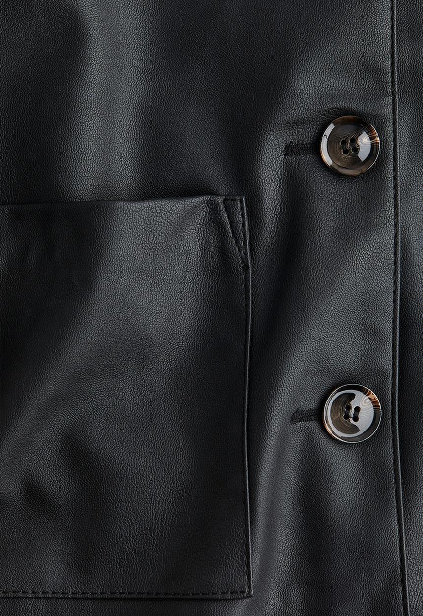H&M - Coated jacket - black