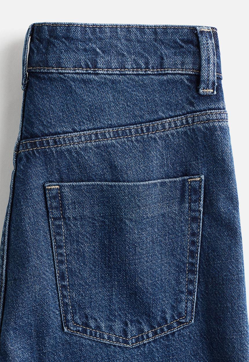 H&M - Wide high jeans -  dark denim blue