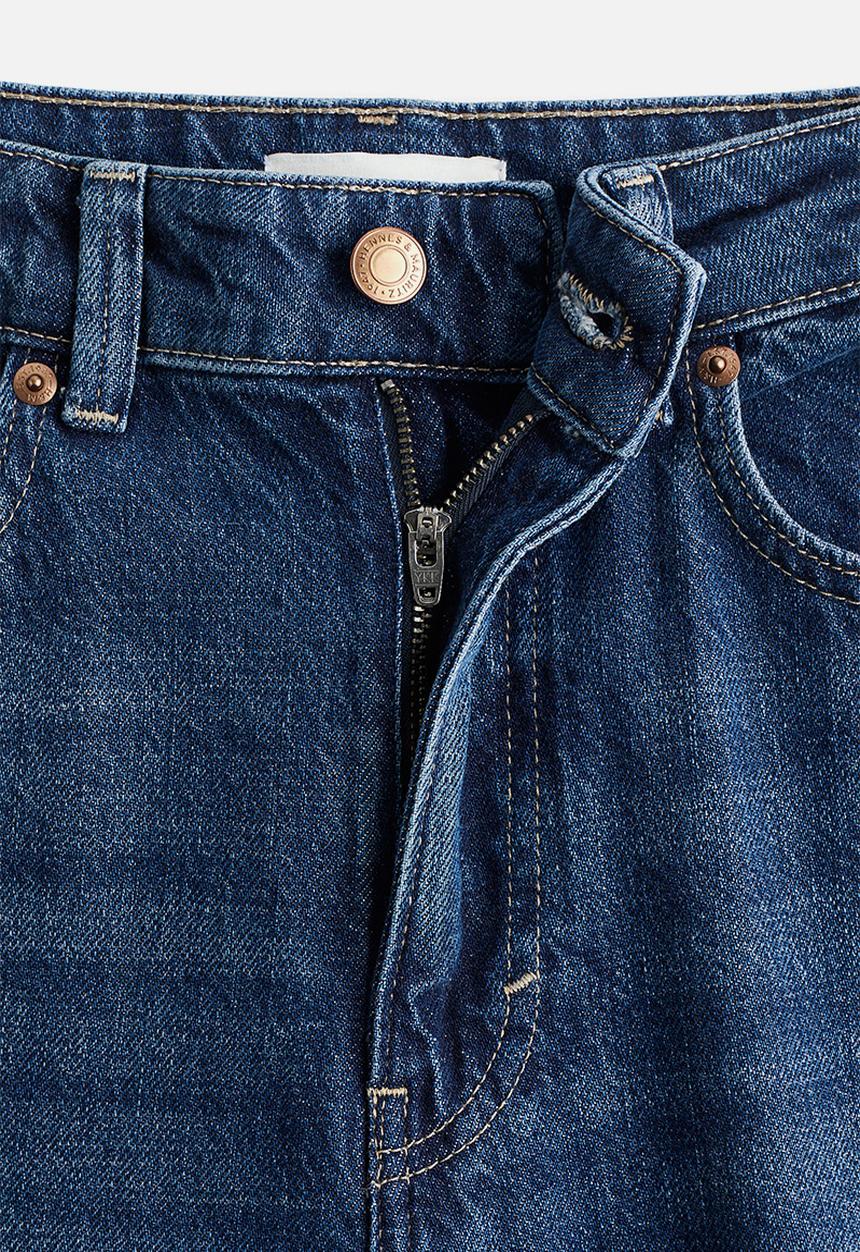 H&M - Wide high jeans -  dark denim blue