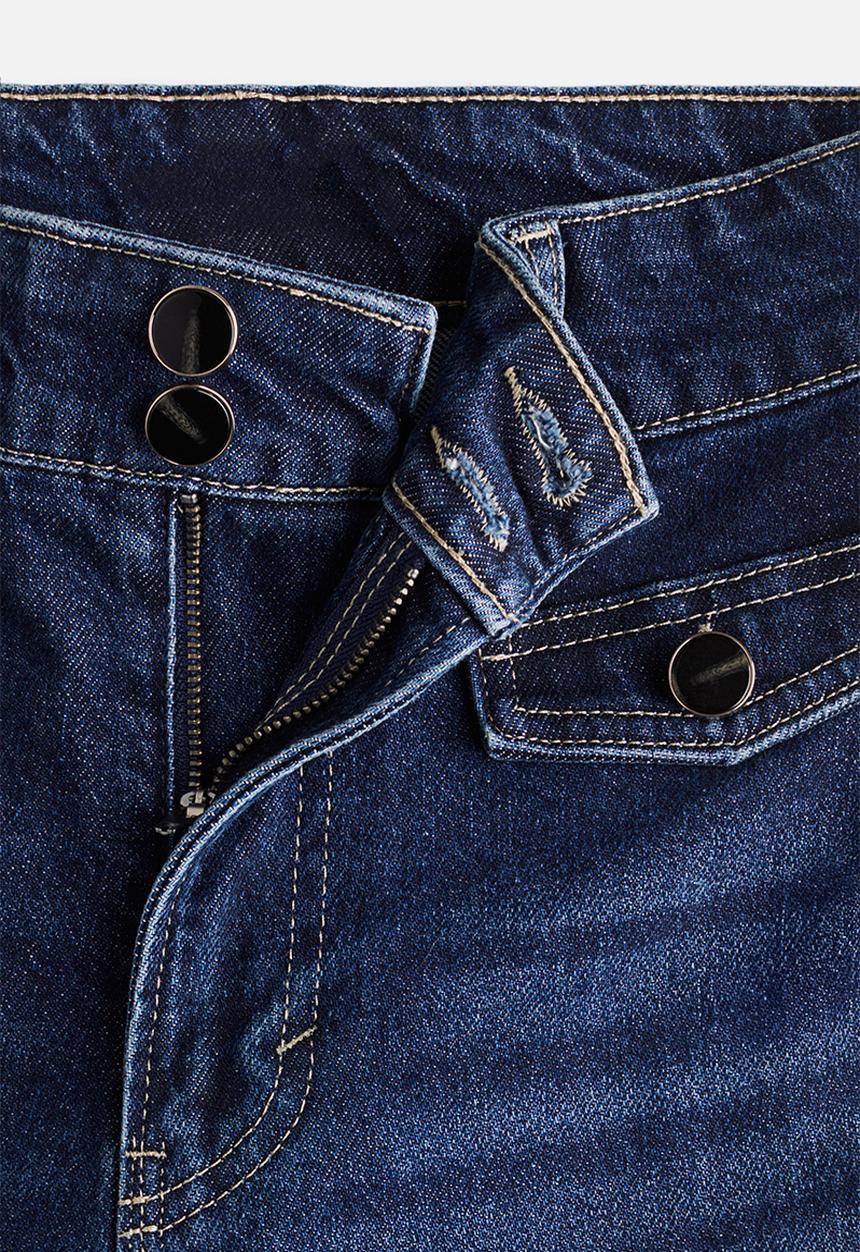 H&M - Flared high jeans - dark denim blue