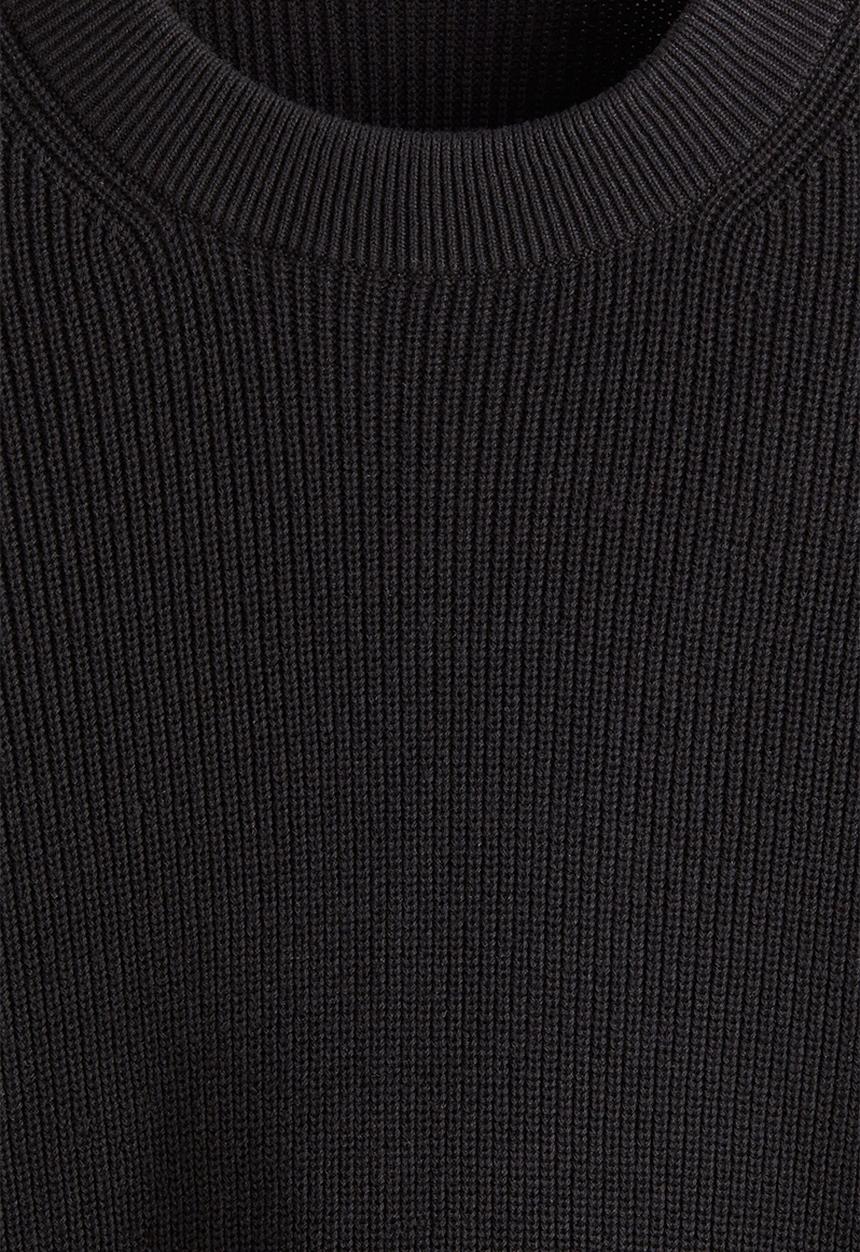 H&M - Regular fit rib-knit jumper - black