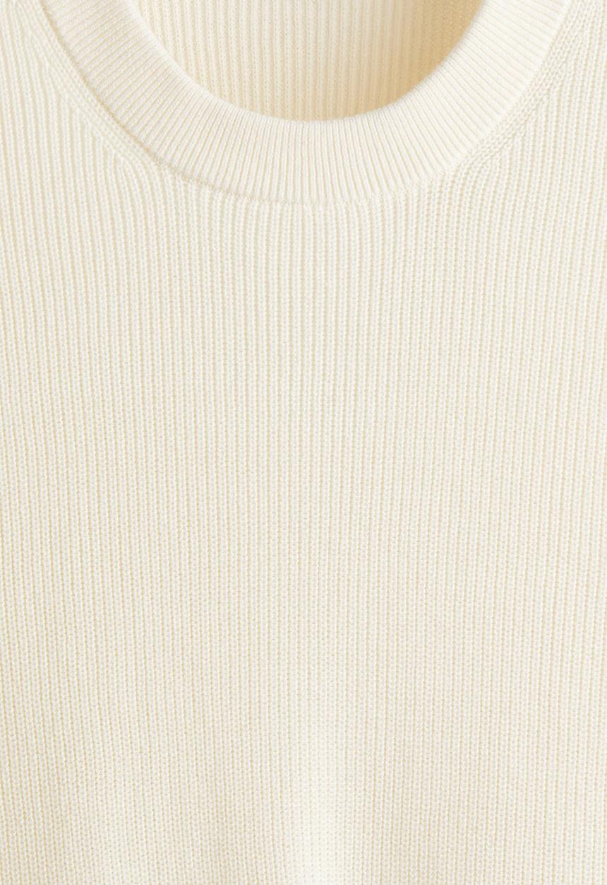 H&M - Regular fit rib-knit jumper - cream