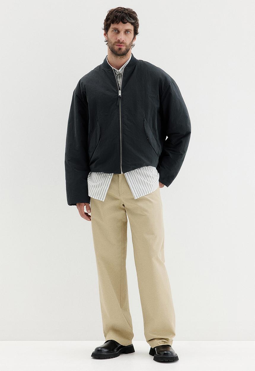 Scye サイ Nylon Cotton Bomber Jacket Silk Nylon Parachute Cloth Bomber Jacket | Scye(サイ ベーシックス
