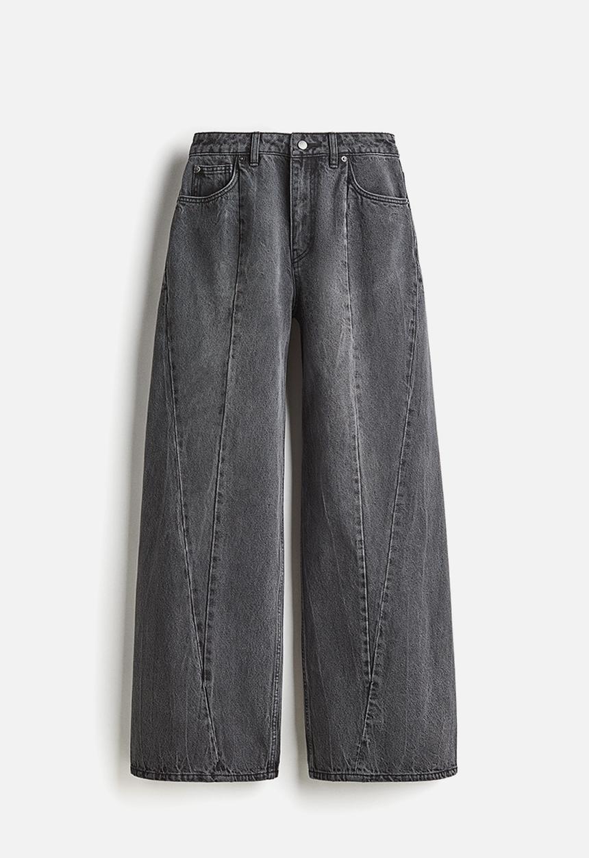 H&M - Seam-detail jeans - dark grey