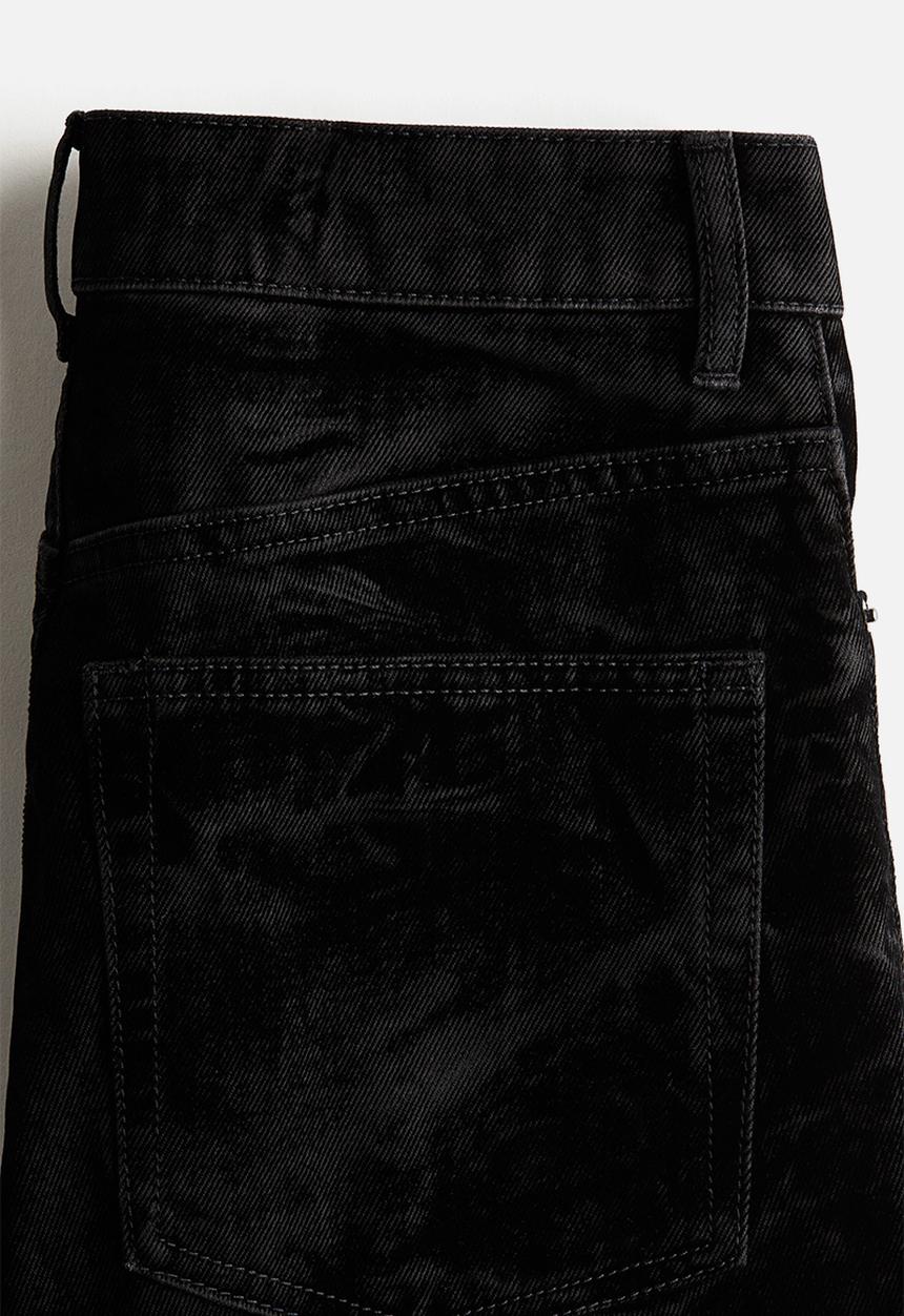 H&M - Flocked jeans - black