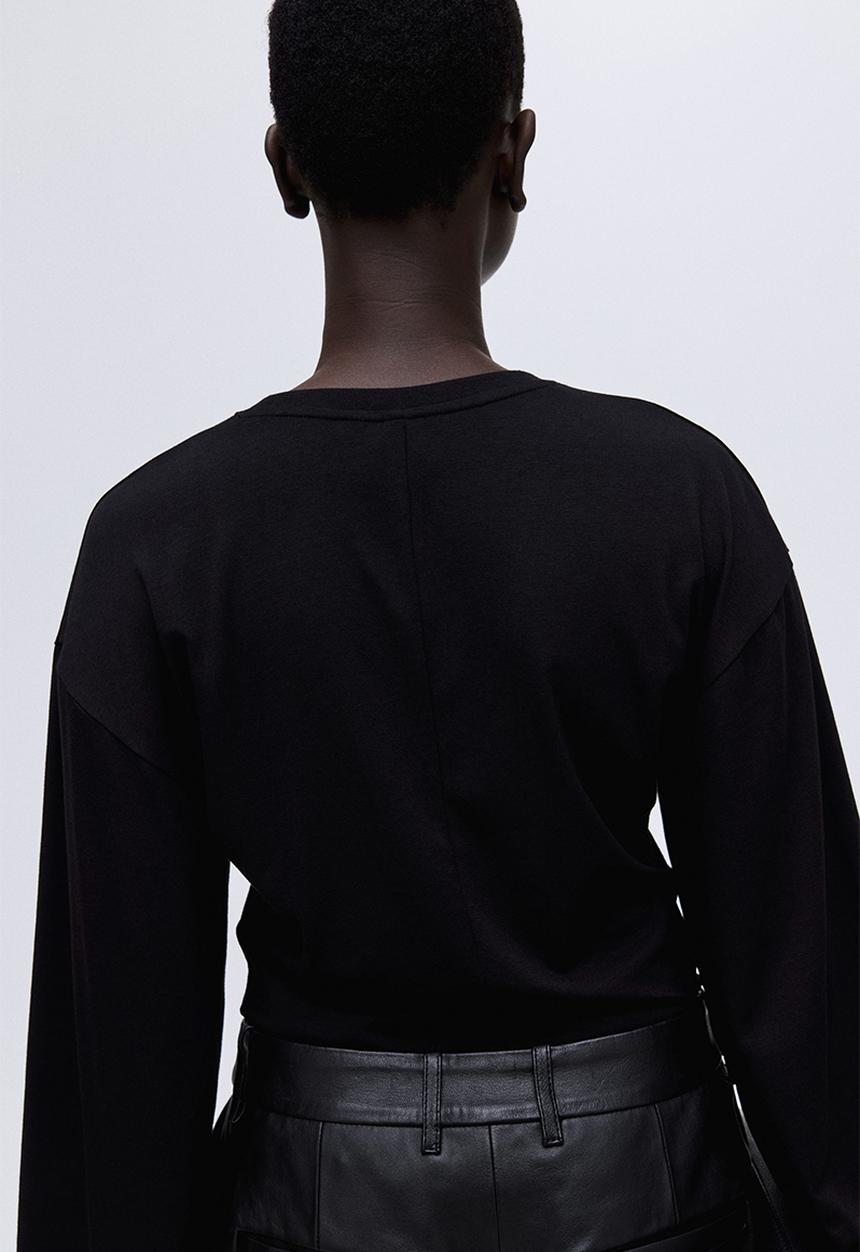 H&M - Long-sleeved top - black
