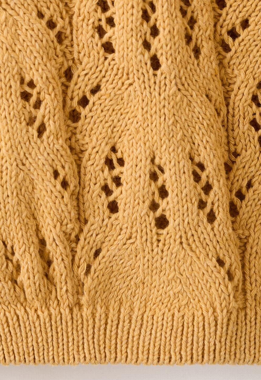 MANGO - Cardigan ISLAB - Medium Yellow