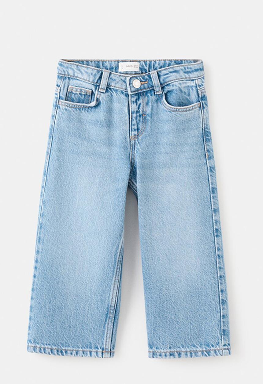 MANGO - Jeans WIDE - Open Blue