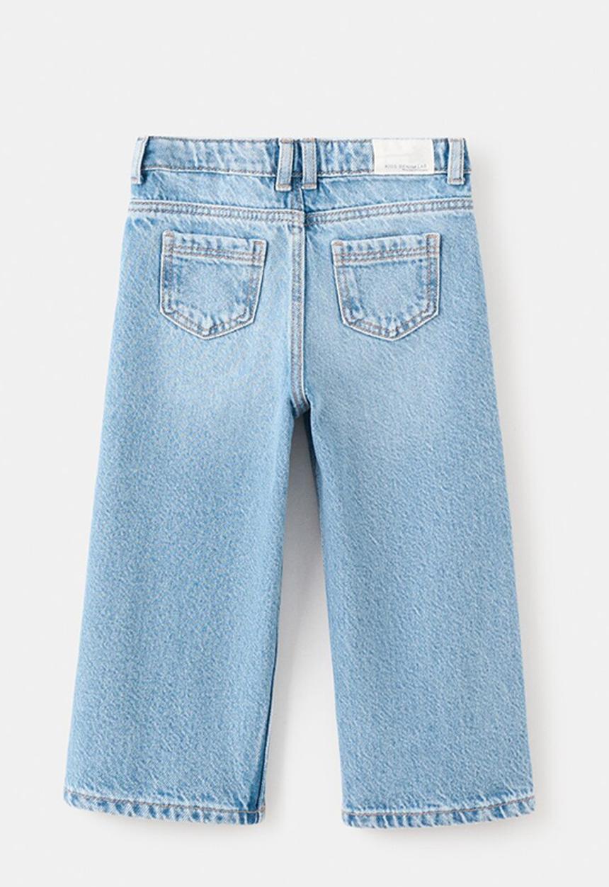 MANGO - Jeans WIDE - Open Blue