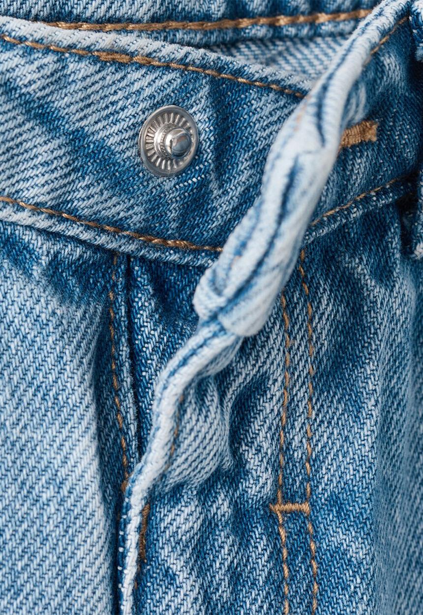 MANGO - Jeans WIDE - Open Blue