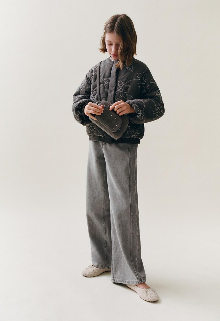 MANGO - Jeans Liliana -open grey