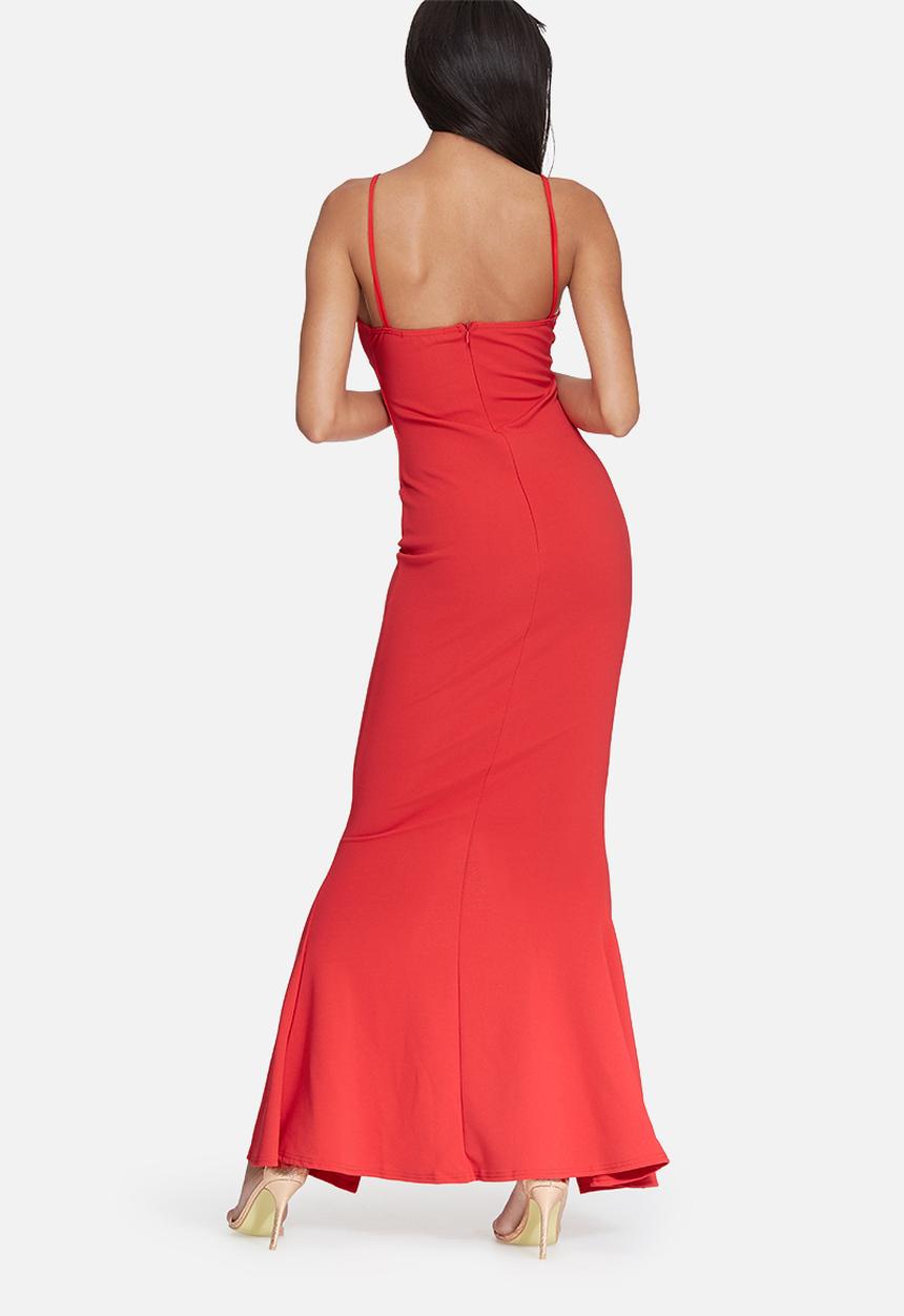 Missguided - Front strappy fishtail maxi dress