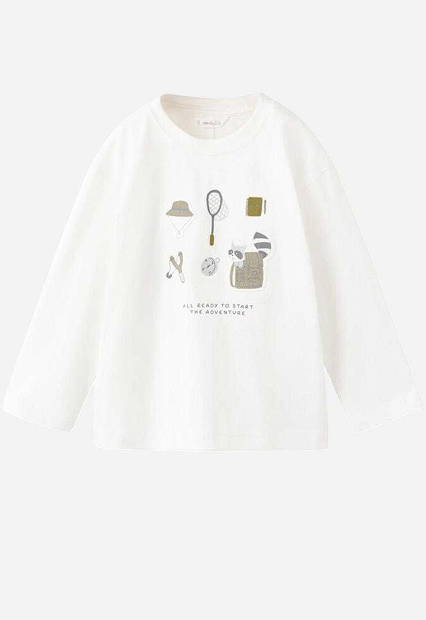 MANGO - Camiseta - Natural