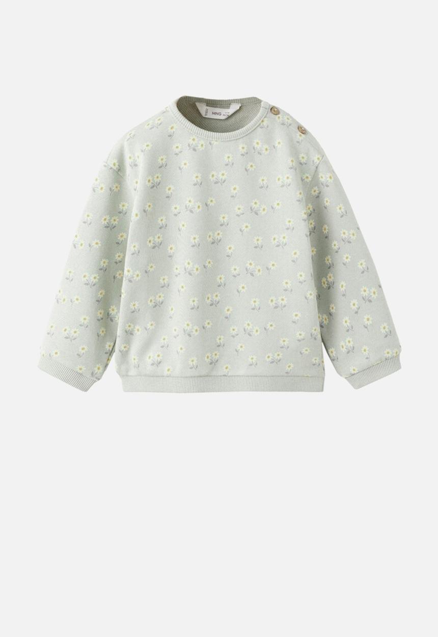 MANGO - Sweatshirt FLOR - Green