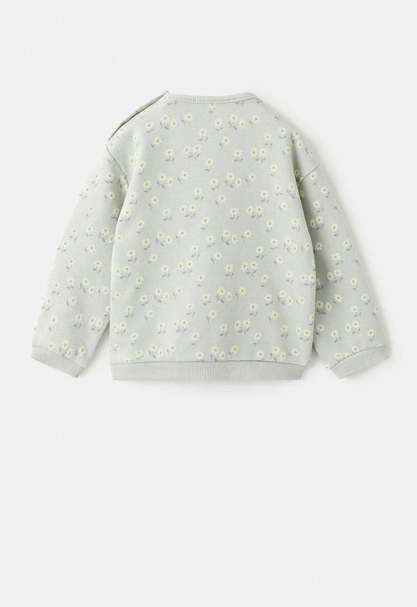 MANGO - Sweatshirt FLOR - Green