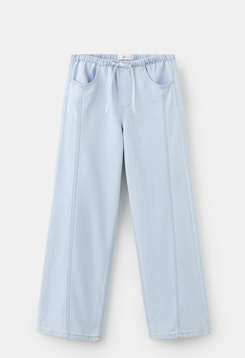 MANGO - Jeans Relax - open blue