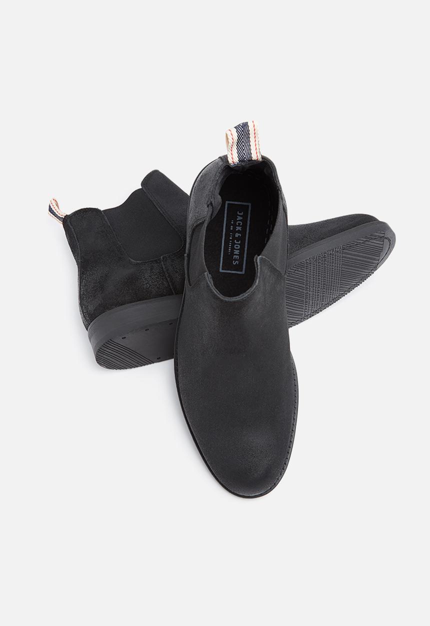 Jack & Jones - Paul waxed suede chelsea boot