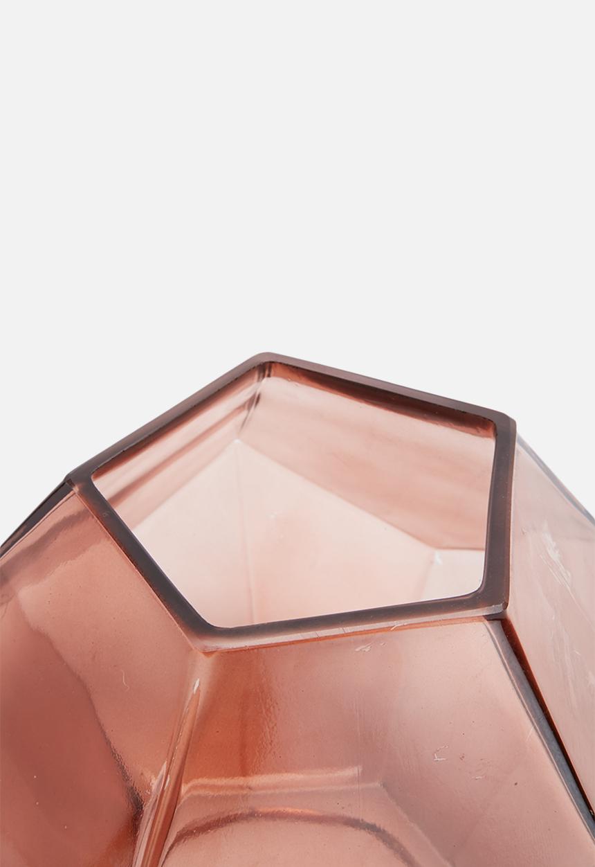 Sarah Jane - Blush hex vase