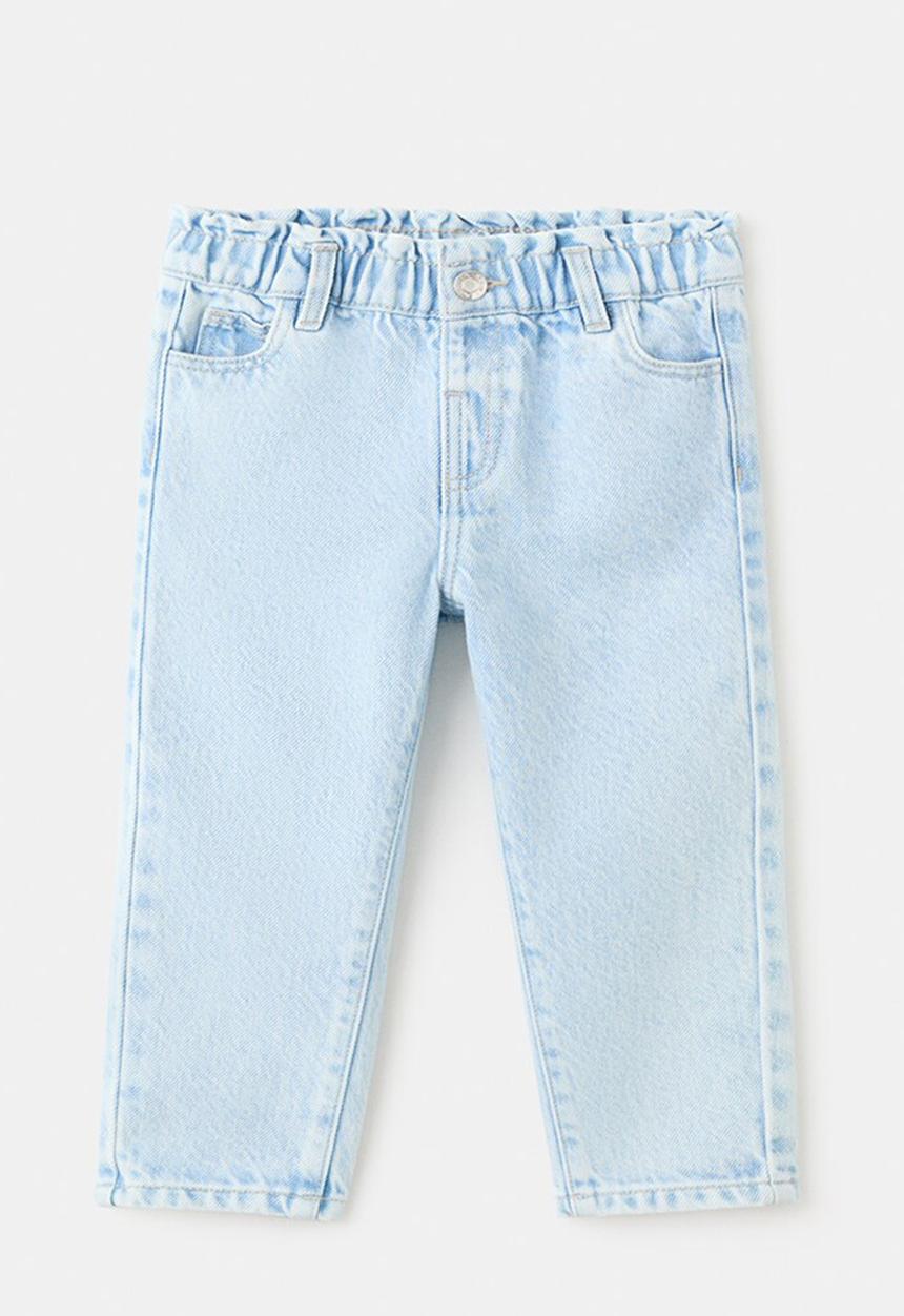 MANGO - Jeans PAPERBAG - Open Blue
