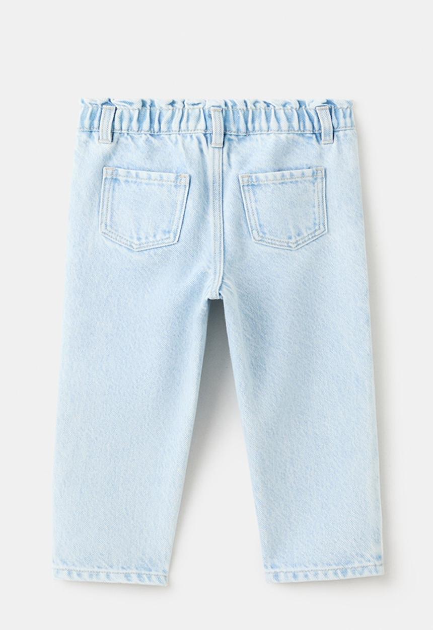 MANGO - Jeans PAPERBAG - Open Blue