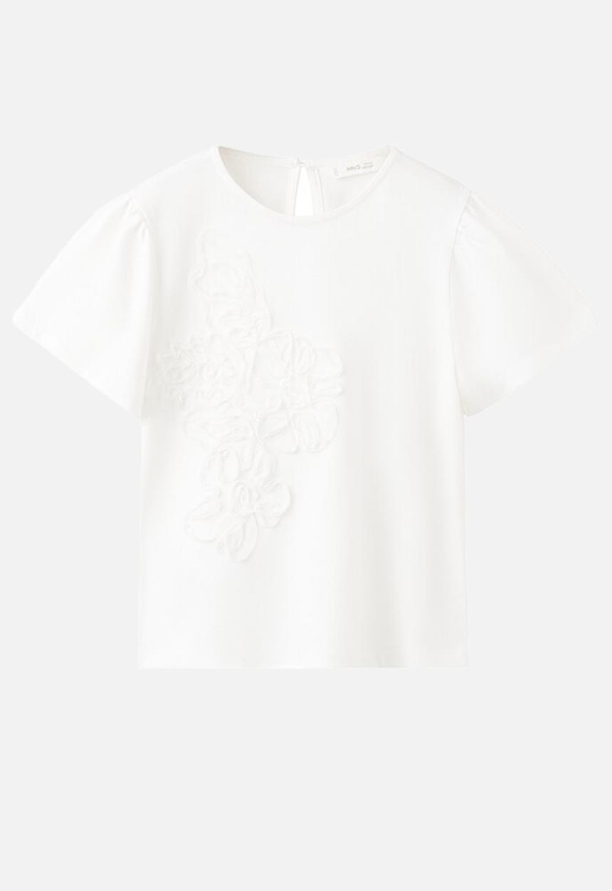 MANGO - T-Shirt CHIFFI - Natural