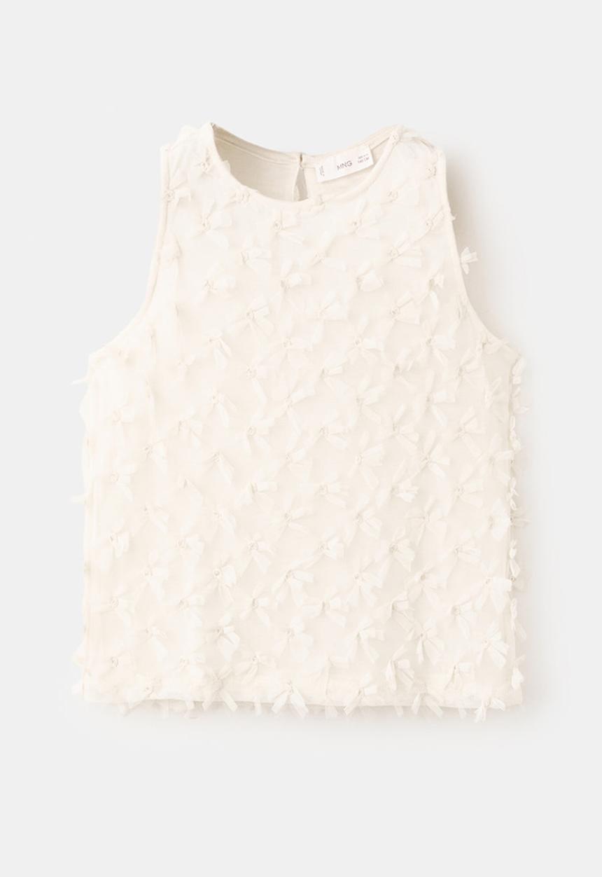 MANGO - T-Shirt BOWSET - Natural