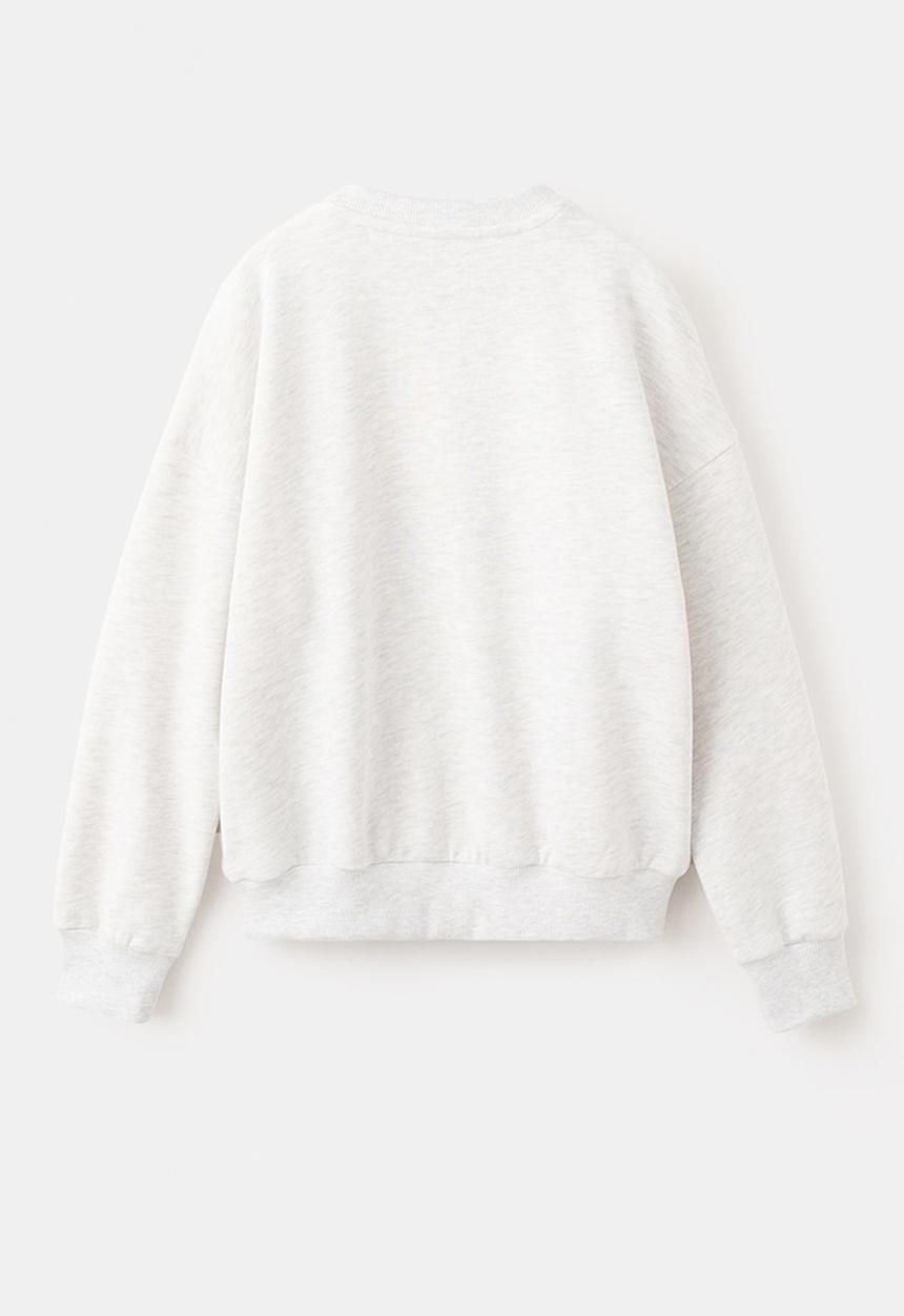 MANGO - Sweatshirt FOTO - Light/Pastel Gray