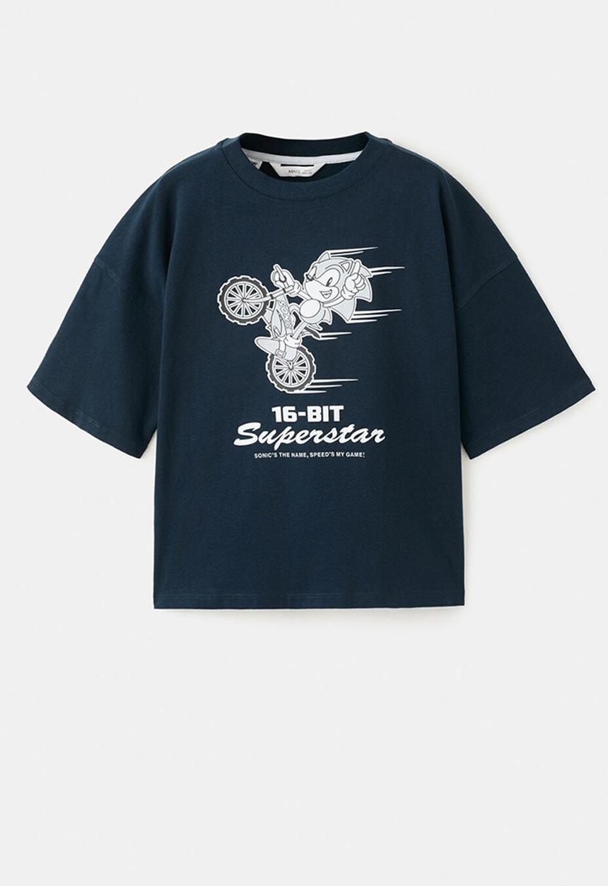 MANGO - T - shirt Sonmoto - blue