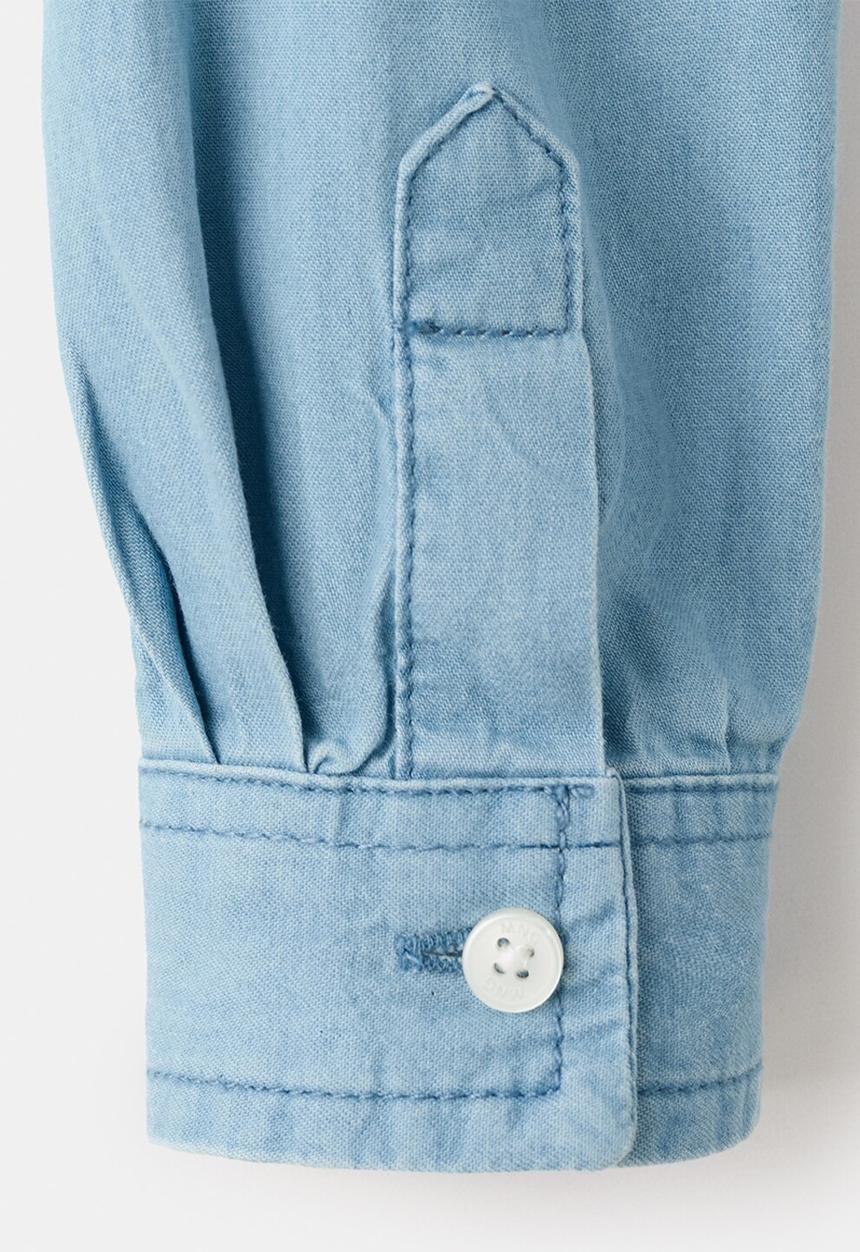 MANGO - Shirt PACIFICB - Open Blue