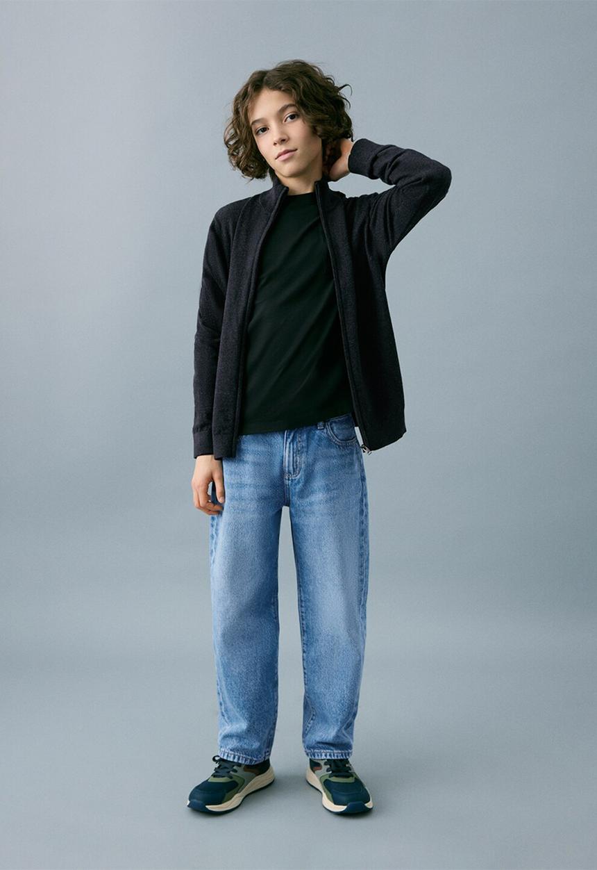 MANGO - Jeans BALLOON - Open Blue