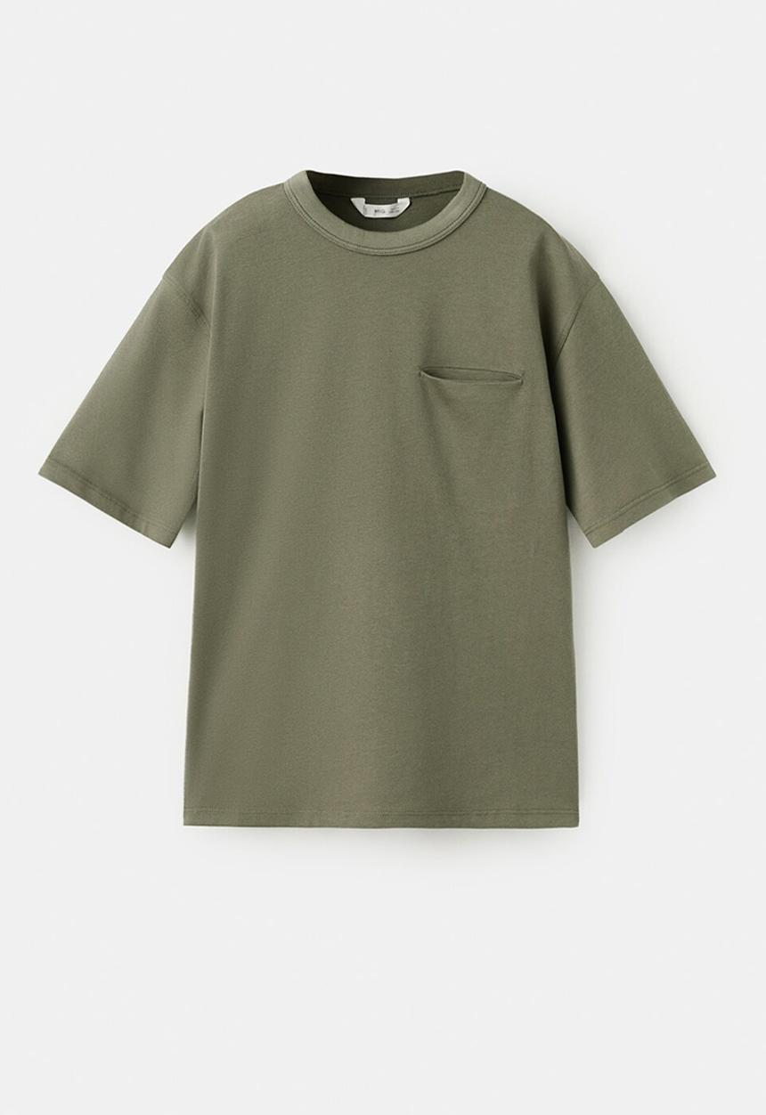 MANGO - T-shir Basicmc - beige/khaki