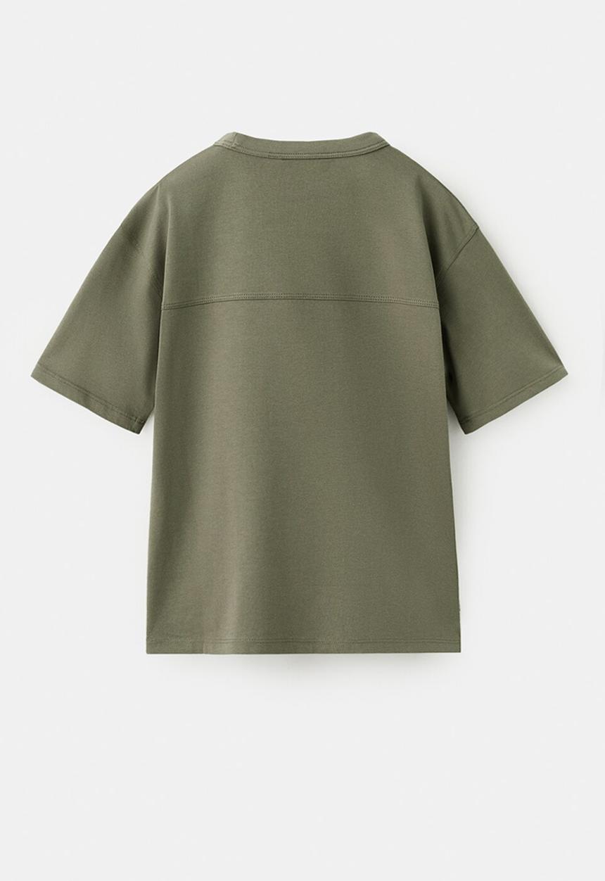 MANGO - T-shir Basicmc - beige/khaki