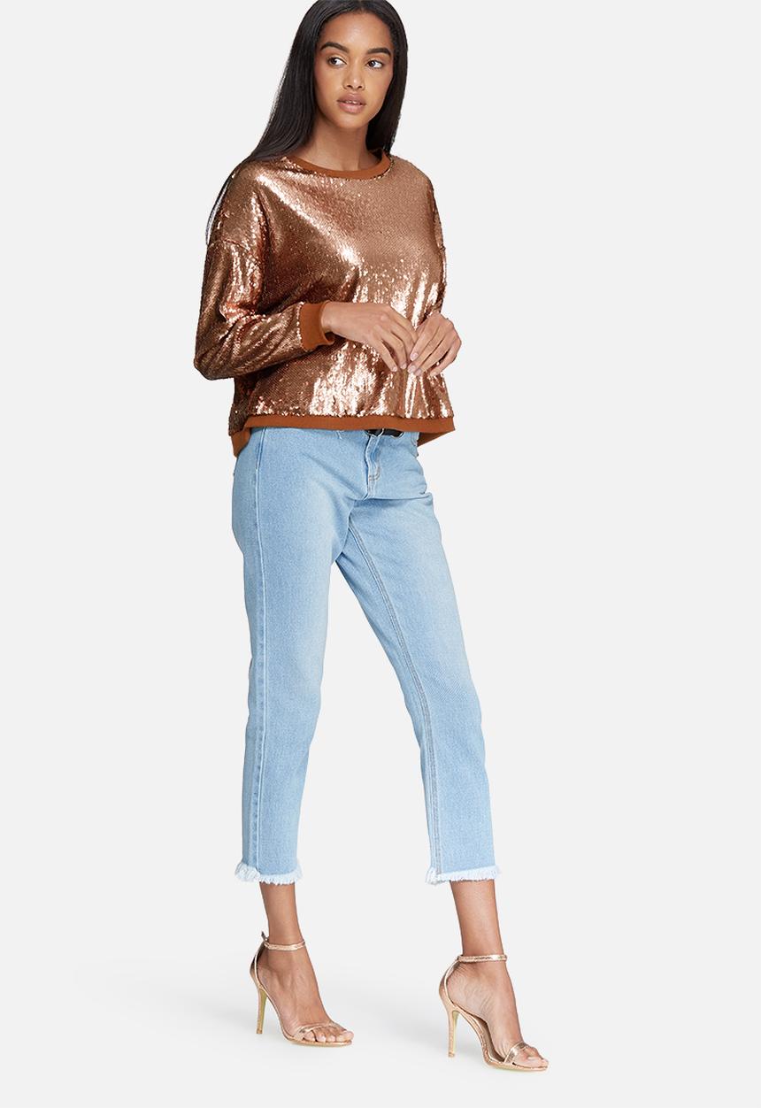 Daisy Street - Relaxed sequin sweat