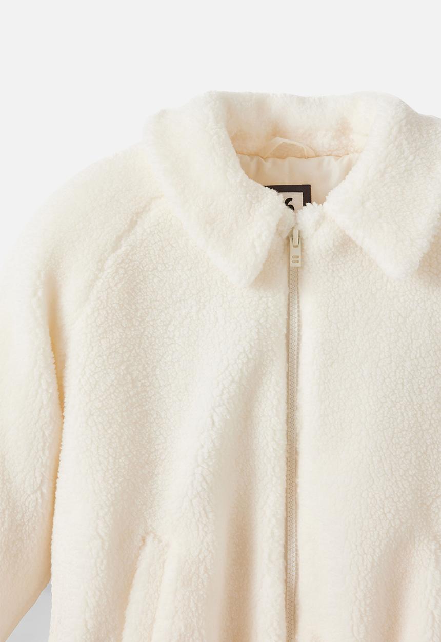 Cotton On - Teddy Bomber Jacket - Dark Vanilla