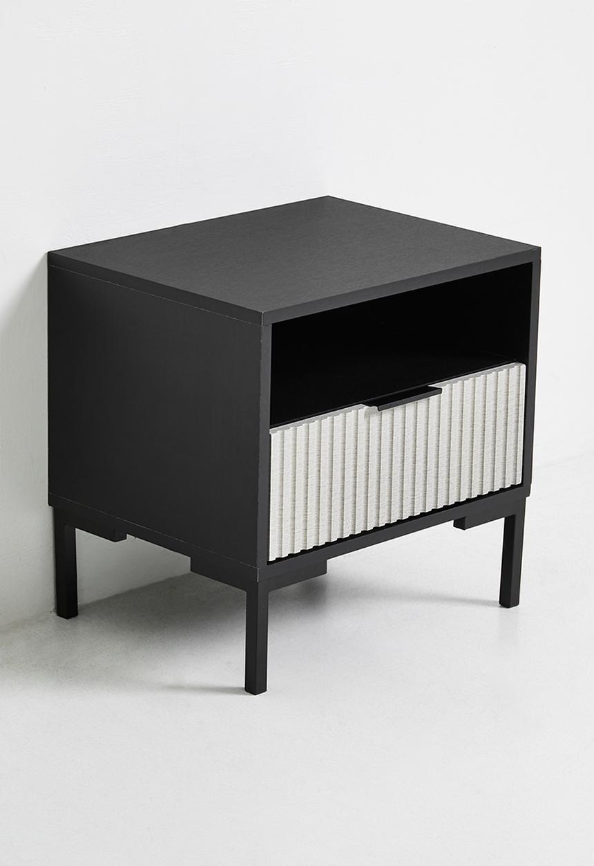 Sixth Floor - Carried Bedside Table- Black