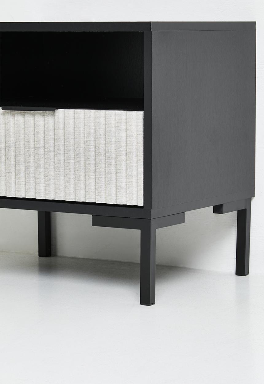 Sixth Floor - Carried Bedside Table- Black