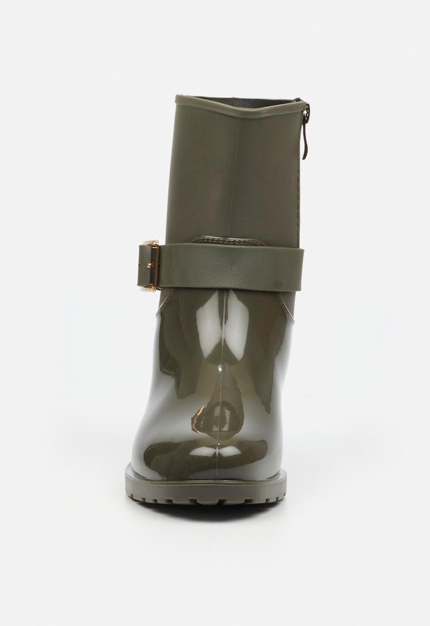Viabeach - Cloudy 2 gold buckle rain ankle boot - khaki