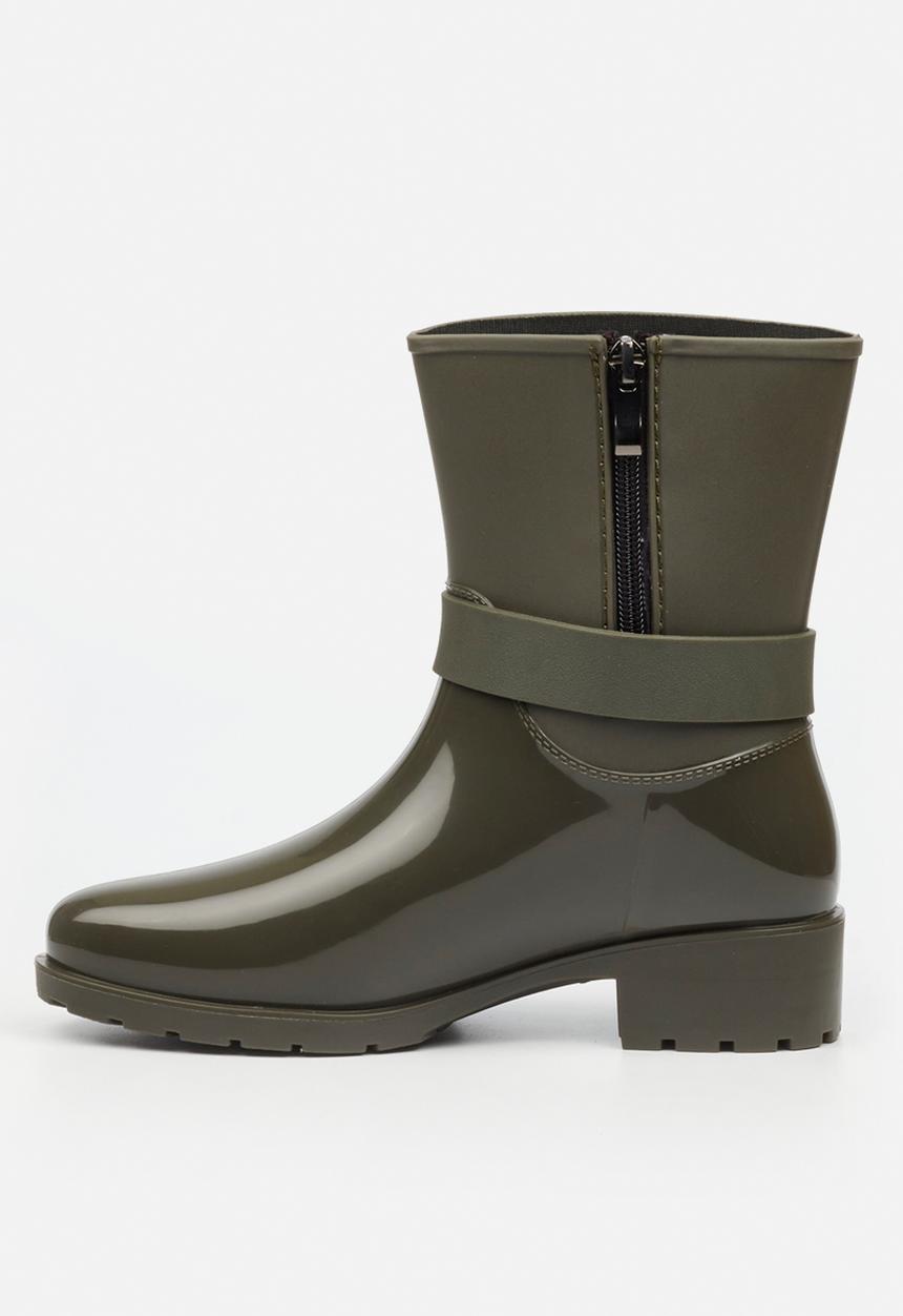 Viabeach - Cloudy 2 gold buckle rain ankle boot - khaki